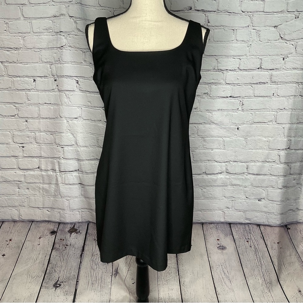 Banana Republic Factory Black Sleeveless A-line Mini Dress 10P NWT